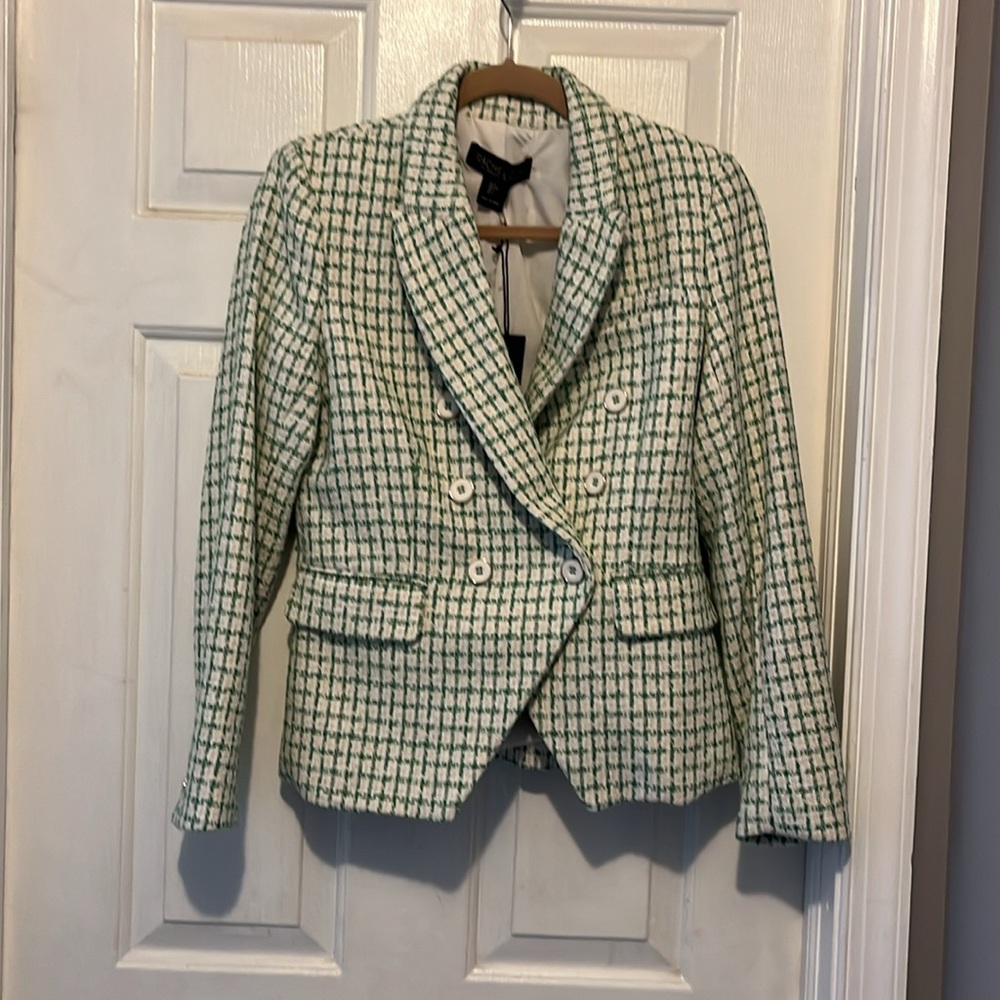 Rachel Zoe tweed blazer size small never worn with tags.